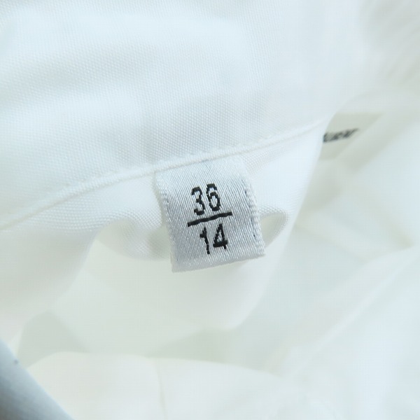 実際に弊社で買取させて頂いた(1)【未使用】SAINT LAURENT/サンローラン 17SS コットン ドレスシャツ 347342 YM16Q/36の画像 3枚目