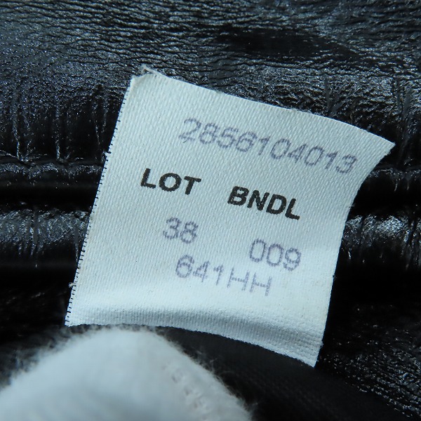 実際に弊社で買取させて頂いたSchott Bros/ショット ブロス 馬革/ホースハイド レザー 内キルティング シングル ライダースジャケット/38の画像 6枚目