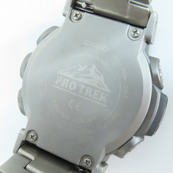 実際に弊社で買取させて頂いたCASIO/カシオ PROTREK/プロトレック Climber Line クライマー 電波ソーラー メンズ 腕時計 PRW-31YT-7JFの画像 4枚目