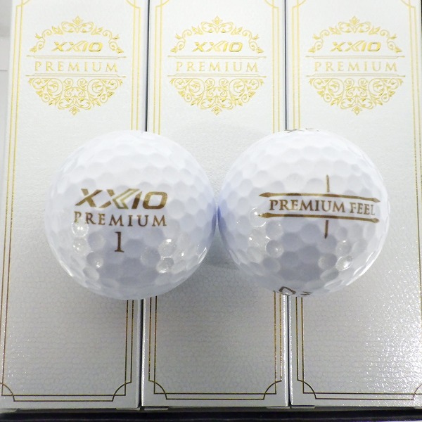 実際に弊社で買取させて頂いた【未使用】DUNLOP/ダンロップ XXIO/ゼクシオ Premium/プレミアム ゴルフボール ロイヤルゴールド 1ダース の画像 1枚目