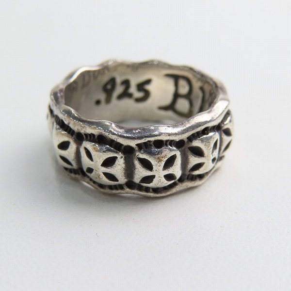 実際に弊社で買取させて頂いたBWL/Bill Wall Leather/ビルウォールレザー ミニクロスリング/19号の画像 4枚目