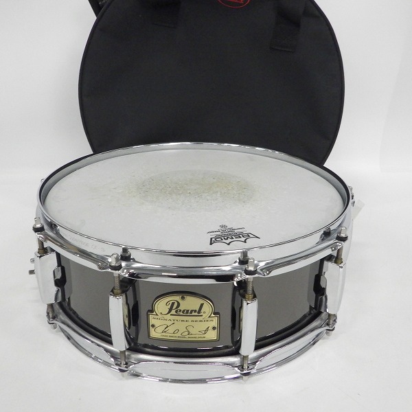 実際に弊社で買取させて頂いた★Pearl/パール CS1450 Chad Smith/チャド・スミス シグネチャースネアドラム 14ｘ5 ソフトケース付