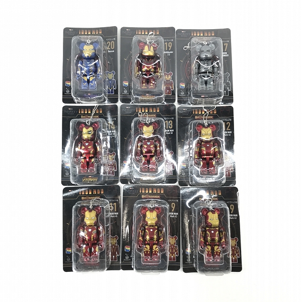 実際に弊社で買取させて頂いた【おまとめ/未開封】Happyくじ BE@RBRICK/ベアブリック アイアンマン マーク45/50/アイアンモンガ―/レスキュー 等