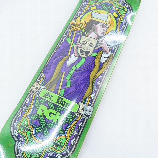 実際に弊社で買取させて頂いた【未開封】DGK/ディージーケー Dane Ghetto Disciples 7.8 Deck Green スケートボード デッキの画像 2枚目