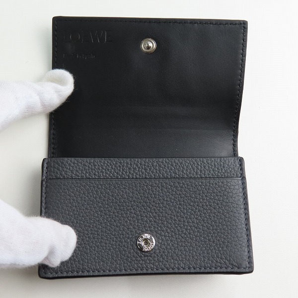 実際に弊社で買取させて頂いたLOEWE/ロエベ ソフトグレインカーフスキン ビジネスカードホルダーの画像 4枚目