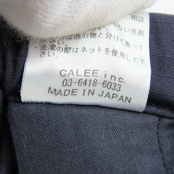 実際に弊社で買取させて頂いたCALEE/キャリー イージーパンツ ダークネイビー /Mの画像 5枚目