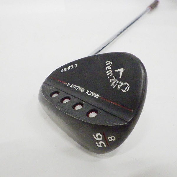 実際に弊社で買取させて頂いたCallaway/キャロウェイ MACK DADDY 4/マックダディ4 マットブラック  C-GRIND ウェッジ 56°/8 N.S.PRO 950GH FLEX:Sの画像 2枚目