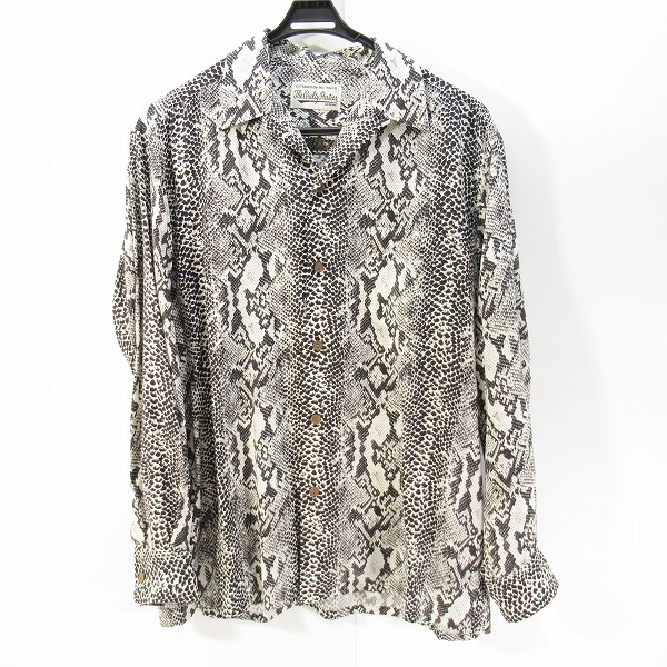 実際に弊社で買取させて頂いたWACKO MARIA/ワコマリア 長袖 オープンシャツ パイソン /M