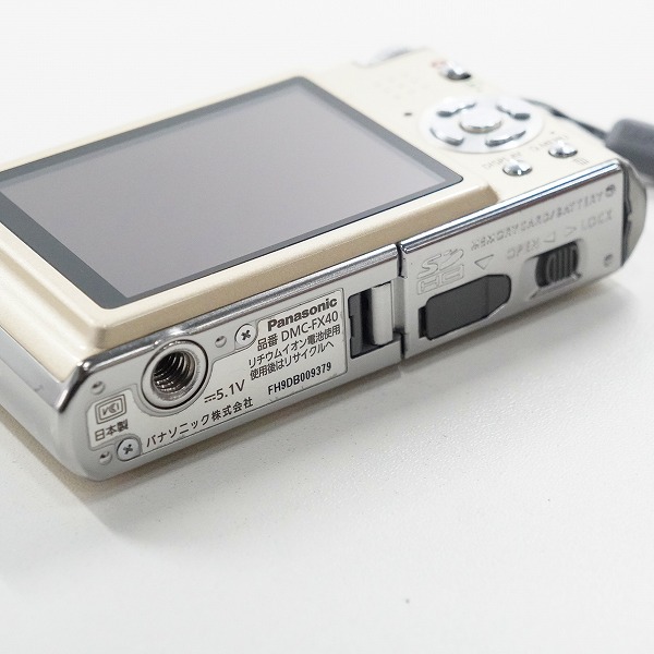 実際に弊社で買取させて頂いたPanasonic/パナソニック LUMIX DMC-FX40 コンパクトデジタルカメラ 動作確認済みの画像 6枚目