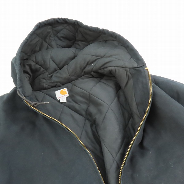 実際に弊社で買取させて頂いたCarhartt/カーハート Duck Active Jacket/ダック アクティブ ジャケット J140-BLK 3XLの画像 4枚目