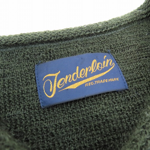 実際に弊社で買取させて頂いたTENDERLOIN/テンダーロイン T-MOHAIR Vモヘヤ/モヘア ニットセーター Sの画像 2枚目