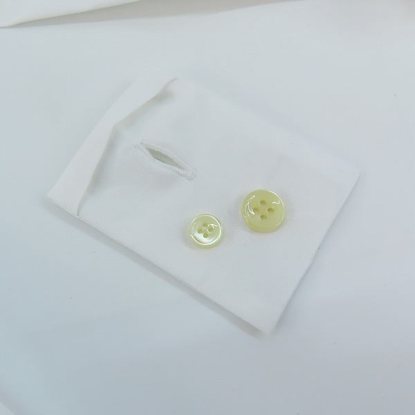 実際に弊社で買取させて頂いた(2)【未使用/JPタグ】SAINT LAURENT/サンローラン 19SS プレーン 長袖シャツ 536096 Y216W/36の画像 7枚目