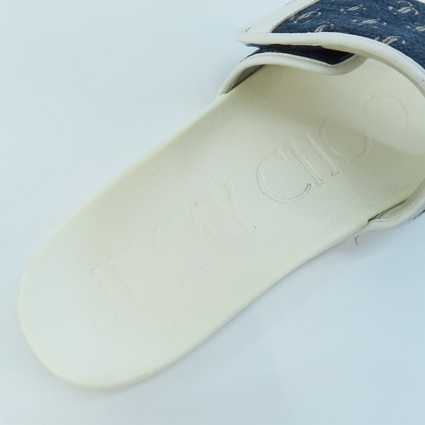 実際に弊社で買取させて頂いたJIMMY CHOO/ジミーチュウ マジックテープ サンダル 44の画像 4枚目