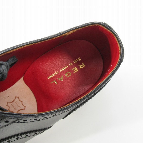 実際に弊社で買取させて頂いたREGAL/リーガル セミブローグ/レースアップシューズ W31T/25.5の画像 4枚目