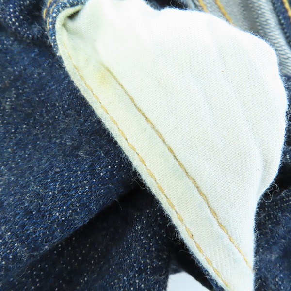 実際に弊社で買取させて頂いたTHE FLAT HEAD/フラットヘッド 10周年記念モデル デニムパンツ Lot.5100XX/W32L36の画像 7枚目