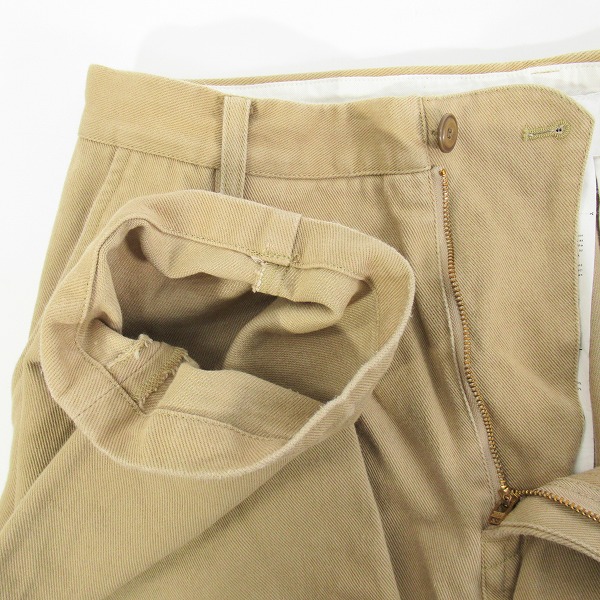実際に弊社で買取させて頂いたdoublet/ダブレット 21SS SILK CHINO WIDE TAPERED TROUSERS/シルク チノワイド テーパード トラウザー パンツ 21SS10PT145/Lの画像 4枚目