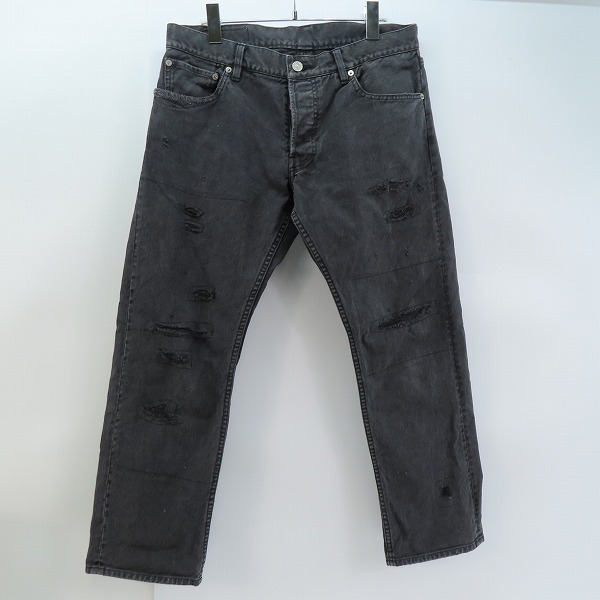 実際に弊社で買取させて頂いたvisvim/ヴィスヴィム 20AW FLUXUS 10 SERGE CRASH ダメージ加工 クラッシュ デニムパンツ ジーンズ グレー 0120205008005 3