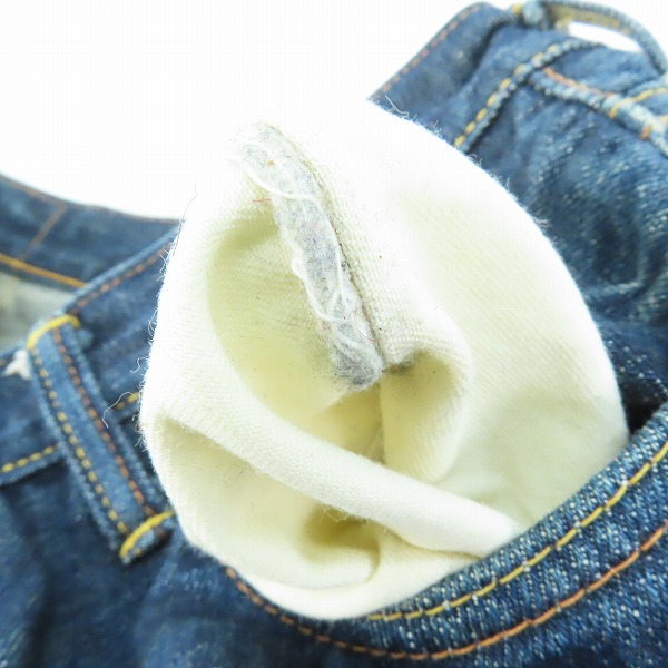 実際に弊社で買取させて頂いたEVISU/エヴィス カモ柄カモメ プリント Lot2000 デニムパンツ/32×35の画像 7枚目
