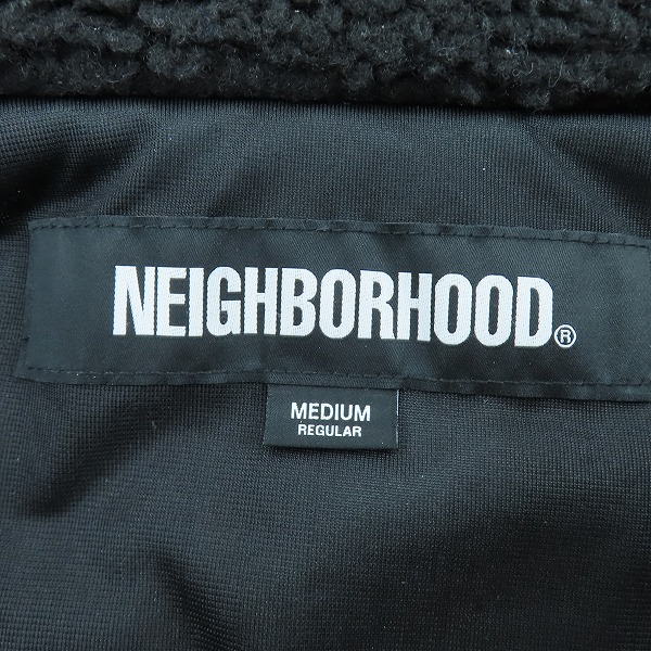 実際に弊社で買取させて頂いたNEIGHBORHOOD/ネイバーフッド BOA FLEECE B-3 TYPE JACKET/ボアフリースジャケット/Mの画像 2枚目