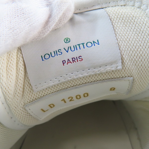 実際に弊社で買取させて頂いたLOUIS VUITTON/ルイヴィトン タトゥーライン モノグラム レザースニーカー LD1200 8の画像 5枚目