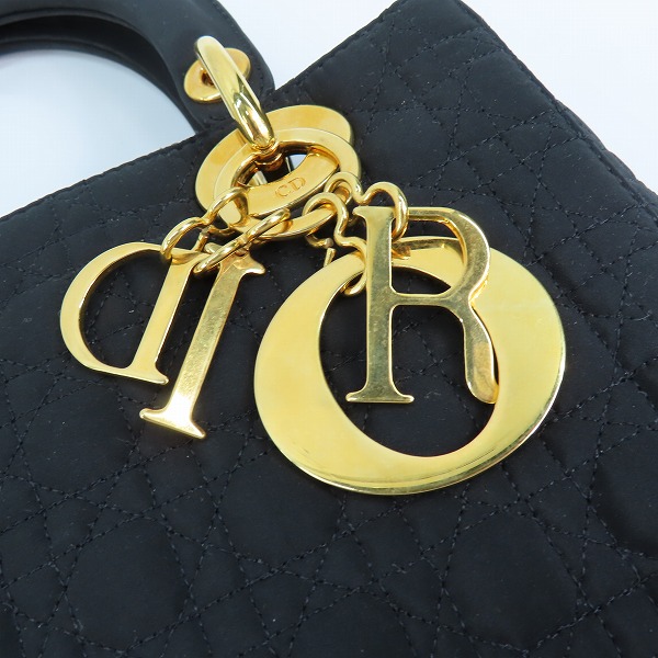実際に弊社で買取させて頂いたChristian Dior/クリスチャンディオール レディディオール カナージュ ハンド バッグの画像 6枚目