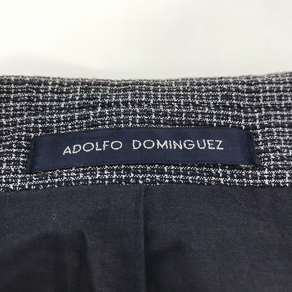 実際に弊社で買取させて頂いたADOLFO DOMINGUEZ/アドルフォドミンゲス テーラードジャケット /56の画像 2枚目