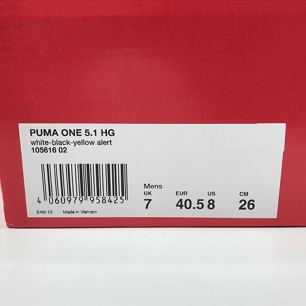 実際に弊社で買取させて頂いた【未使用】PUMA/プーマ ワン 5.1 HG サッカースパイク/105616 02/26の画像 8枚目