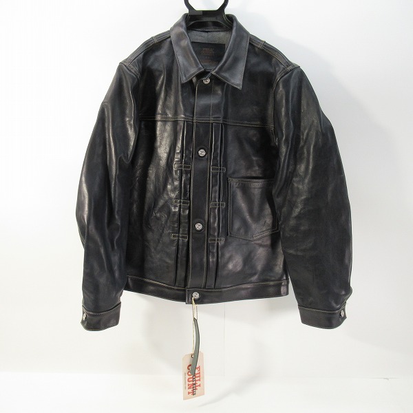 実際に弊社で買取させて頂いたISAMU KATAYAMA BACKLASH×FULLCOUNT/バックラッシュ×フルカウント 21AW Leather Jacket レザージャケット FL-1970-01/44