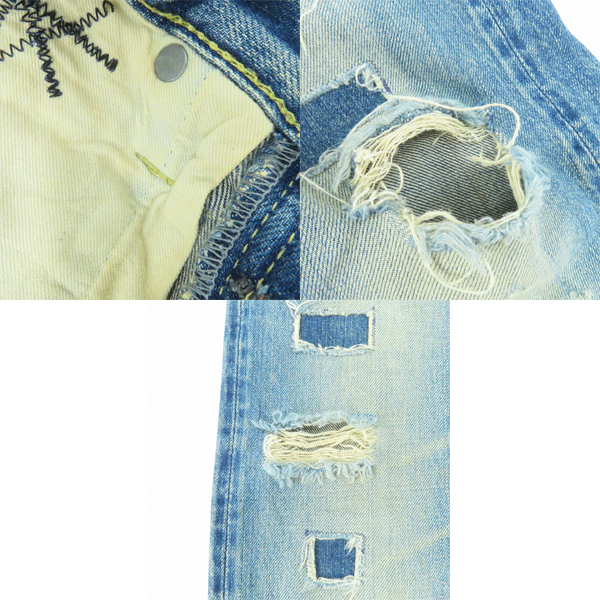 実際に弊社で買取させて頂いたHYSTERIC GLAMOUR/ヒステリックグラマー 3rd小窓セルビッチデニムパンツ/ジーンズ 4AP-2102 30の画像 8枚目