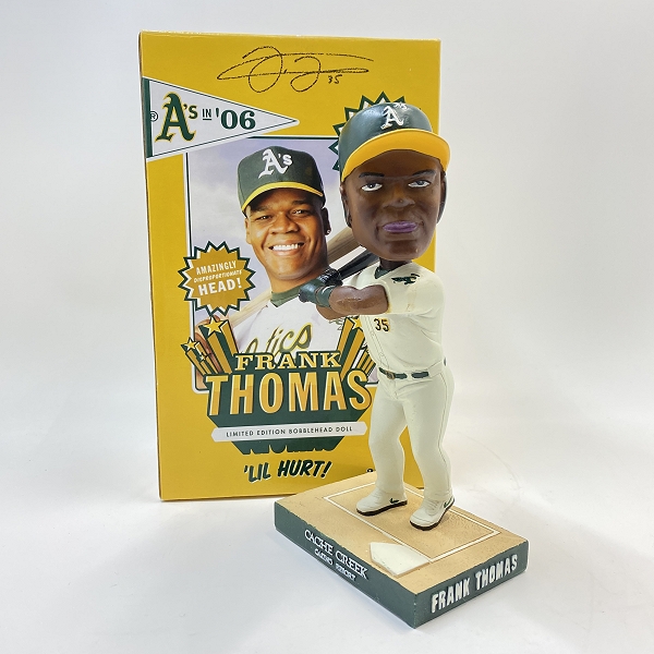 実際に弊社で買取させて頂いたBD&A オークランド・アスレチックス FRANK THOMAS/フランク・トーマス ボブルヘッドフィギュア リミテッドエディション