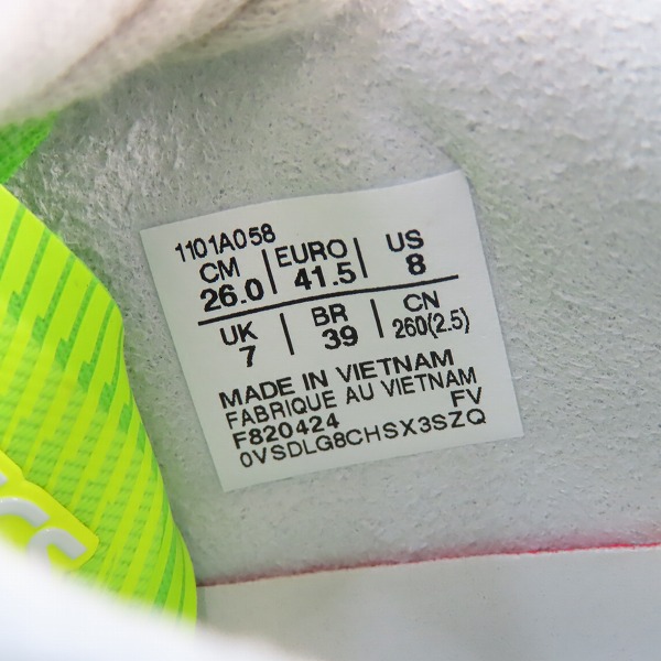 実際に弊社で買取させて頂いたASICS/アシックス ULTREZZA 3/ウルトレッツァ 3 サッカースパイク 1101A058/26の画像 5枚目