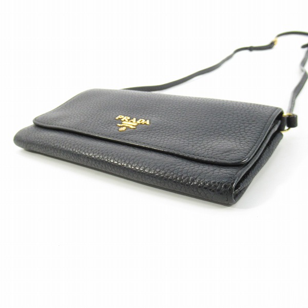 実際に弊社で買取させて頂いたPRADA/プラダ レザー ショルダーウォレット/財布の画像 3枚目