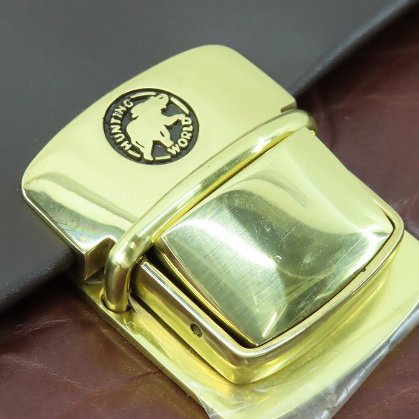 実際に弊社で買取させて頂いたHUNTING WORLD/ハンティングワールド レザー ビジネスバッグ/ショルダーバッグの画像 5枚目