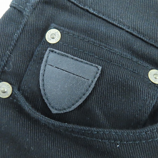 実際に弊社で買取させて頂いたApril77/エイプリル77 JOEY スキニー ブラックデニムパンツ 26の画像 8枚目