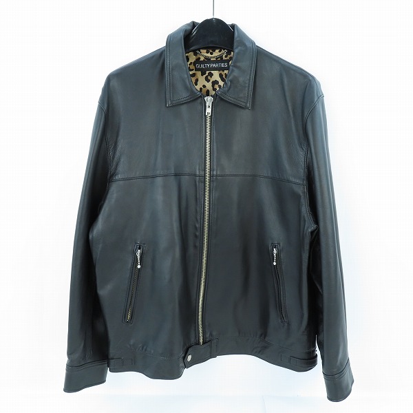 実際に弊社で買取させて頂いたWACKO MARIA/ワコマリア ラムレザー シングルライダースジャケット XL