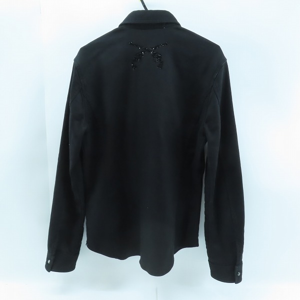 実際に弊社で買取させて頂いたroar/ロアー スワロ ストーン 二丁拳銃 デニムシャツ ブラック 14FRS-RF02/3の画像 1枚目