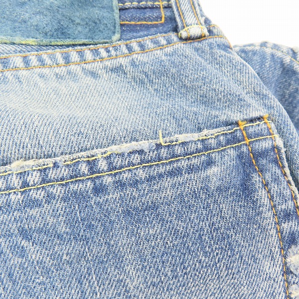 実際に弊社で買取させて頂いたvisvim/ビズビム SOCIAL SCULPTURE 10 DAMAGED-14/10D14 リペア加工 W34 L28の画像 7枚目