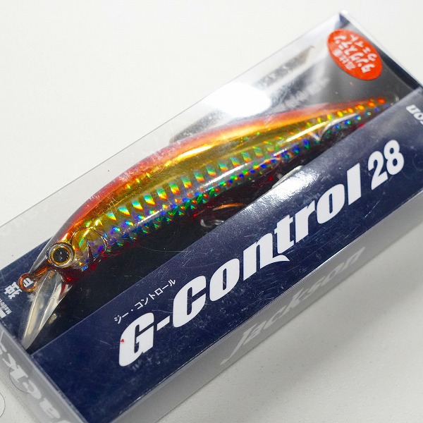 実際に弊社で買取させて頂いた【未使用】Jackson/ジャクソン ジー・コントロール 28 28g 高比重タングステンウェイト ダブルアカキン ミノー ルアー