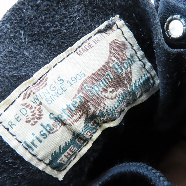 実際に弊社で買取させて頂いたRED WING/レッドウィング 四角犬タグ アイリッシュセッター/モックトゥ ブーツ 12405/6.5 の画像 6枚目