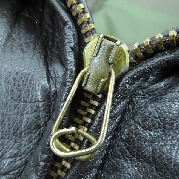 実際に弊社で買取させて頂いた【難有】Schott/ショット G-1 フライトレザージャケット/フライトジャケット/革ジャンの画像 4枚目