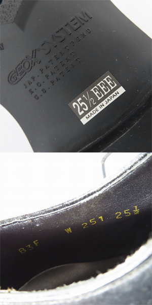 実際に弊社で買取させて頂いた REGAL/リーガル GEOX ストレートチップ レザー シューズ W251/25.5の画像 5枚目