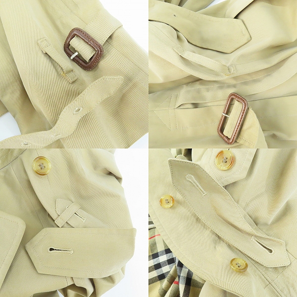 実際に弊社で買取させて頂いたBurberry's/バーバリーズ 裏地チェック柄 トレンチコート の画像 5枚目