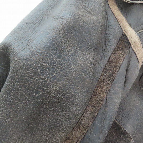 実際に弊社で買取させて頂いたDIESEL/ディーゼル カウレザー ムートンジャケット Mの画像 8枚目