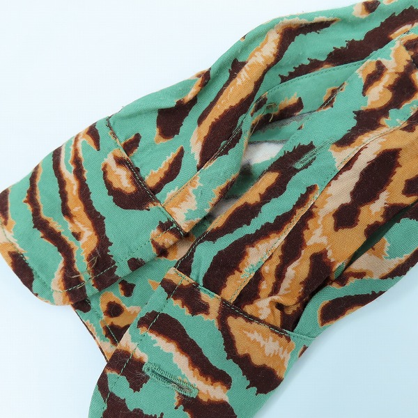 実際に弊社で買取させて頂いたWACKO MARIA/ワコマリア 22FW レオパード柄 長袖 ハワイアンシャツ/アロハシャツ/Lの画像 6枚目