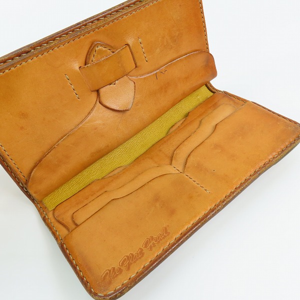 実際に弊社で買取させて頂いたTHE FLAT HEAD/フラットヘッド レザー 二つ折り長財布の画像 3枚目