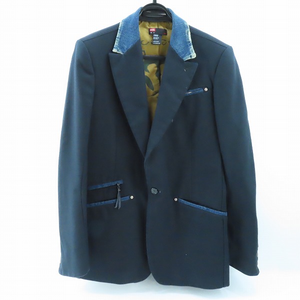 実際に弊社で買取させて頂いたDIESEL/ディーゼル デニム切替 テーラードジャケット M