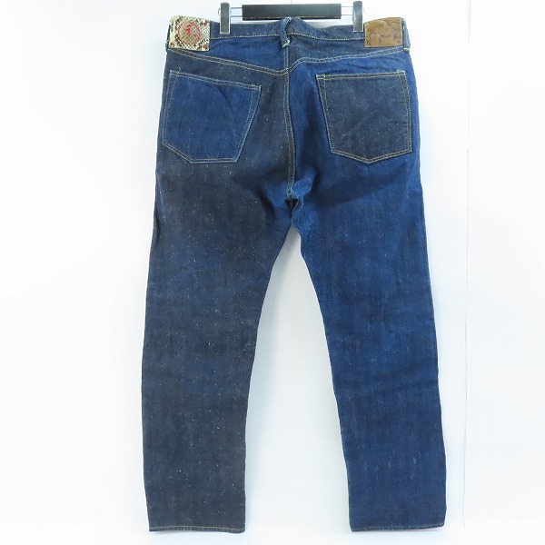 実際に弊社で買取させて頂いたSUGAR CANE/シュガーケーン 琉球藍混×ハワイ藍混 ALOHA DENIM さとうきびデニム デニムパンツ SC41701/W38L30の画像 1枚目