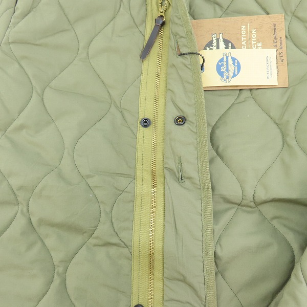 実際に弊社で買取させて頂いた【未使用】BUZZ RICKSON'S/バズリクソンズ M-65 LINER キルティング ジャケット BR14406/Lの画像 4枚目