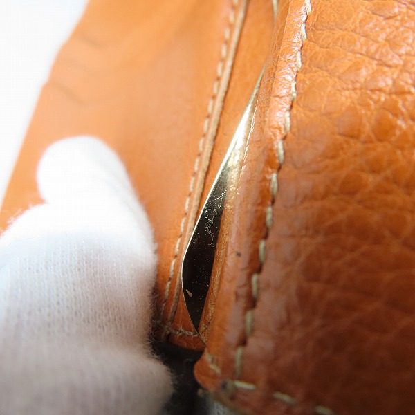 実際に弊社で買取させて頂いたIL BISONTE/イルビゾンテ レザー マネークリップウォレット コインケース付きの画像 7枚目