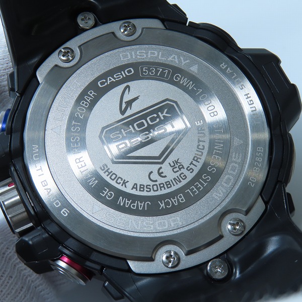実際に弊社で買取させて頂いた【保証期間内】G-SHOCK/Gショック GULFMASTER ガルフマスター トリプルセンサー GWN-1000B-1BJFの画像 3枚目